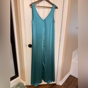 Vici Collection Teal Sleeveless Maxi Dress